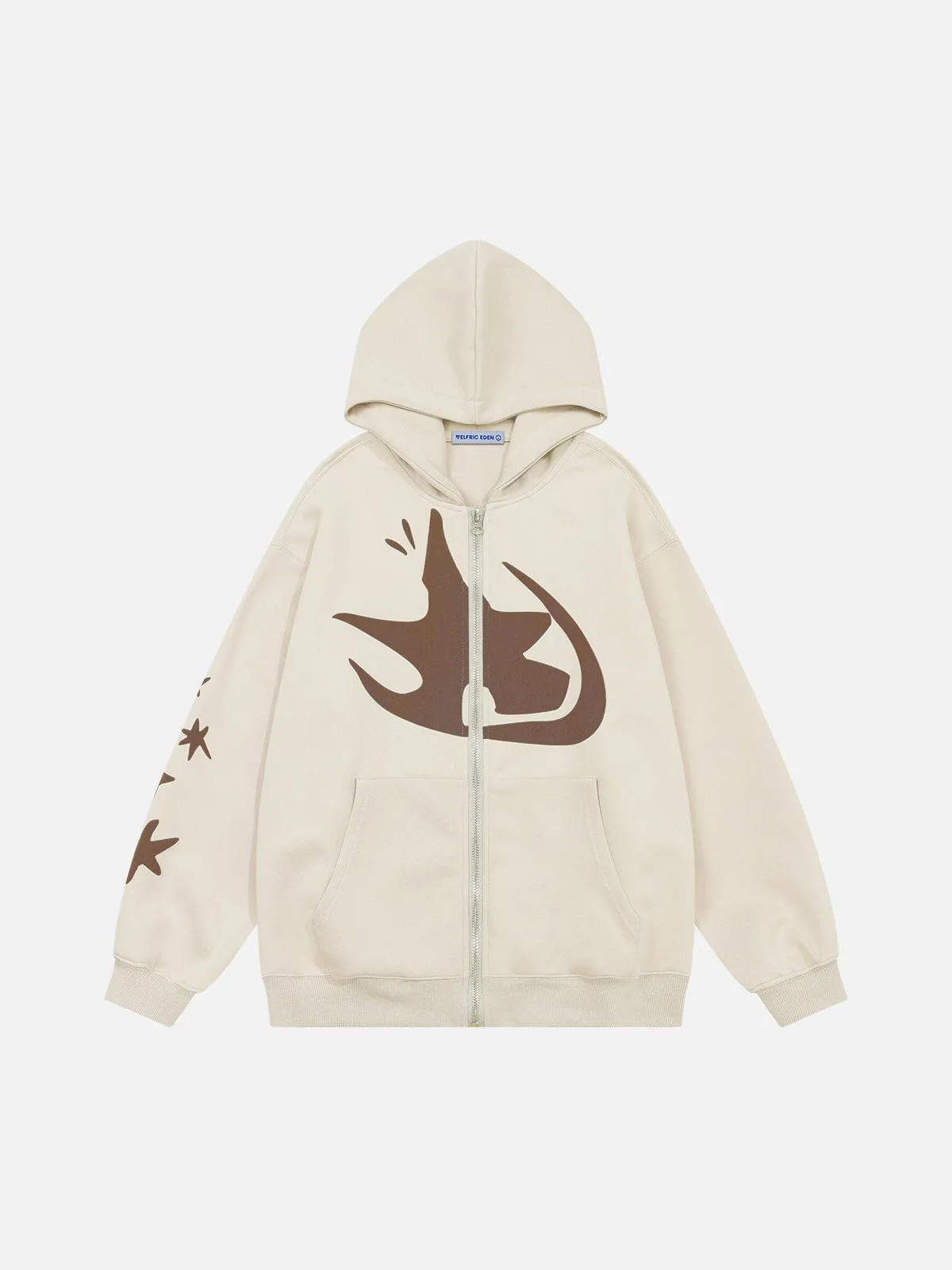 Aelfric Eden Star Foam Printing Zip Up Hoodie