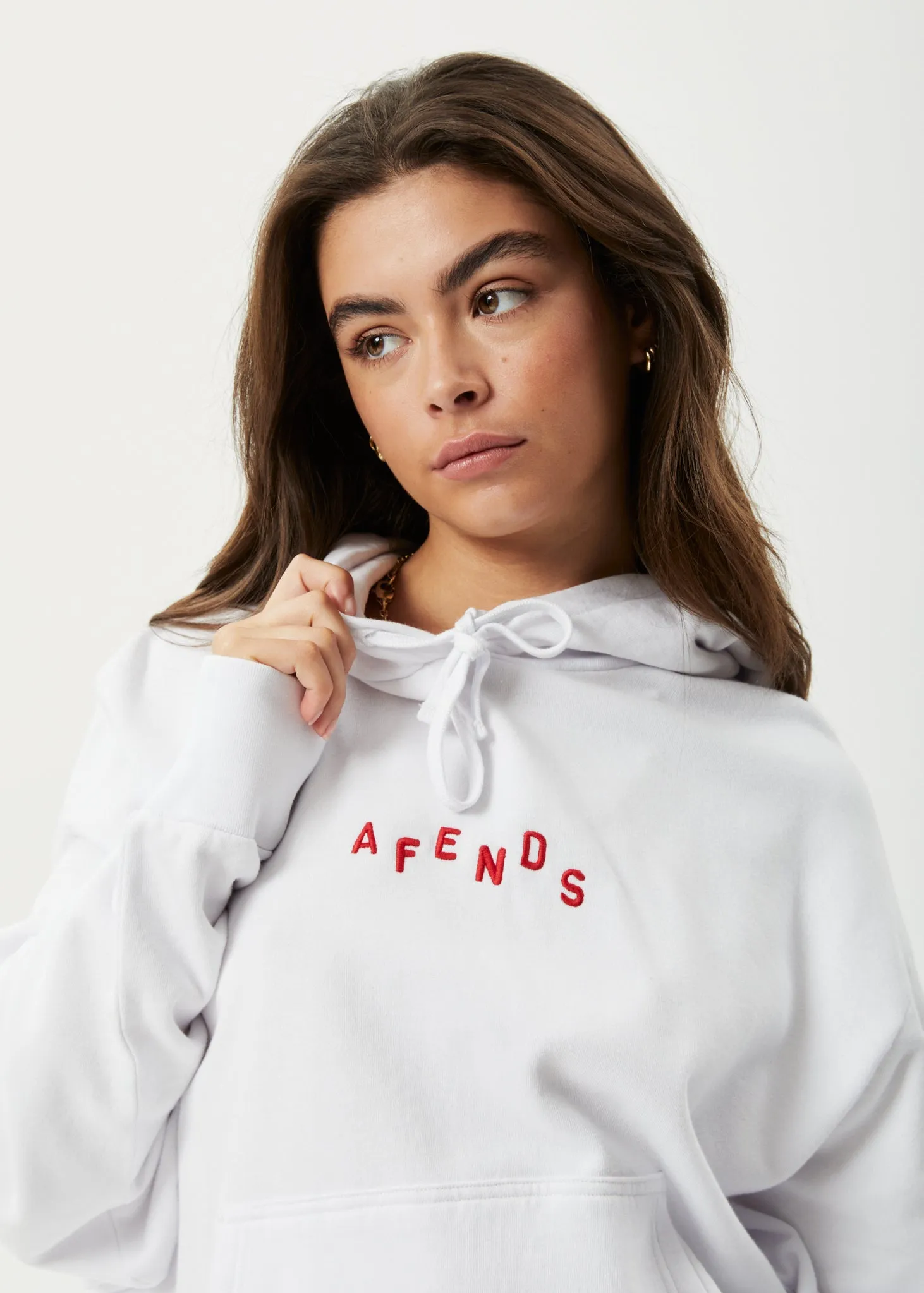 AFENDS Womens Kala - Hoodie - White