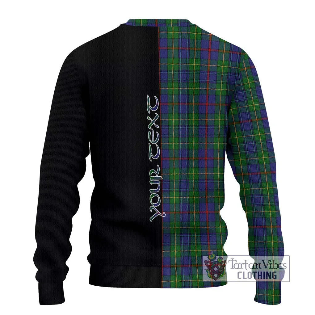 Bailey Tartan Ugly Sweater with Family Crest and Half Of Me Style