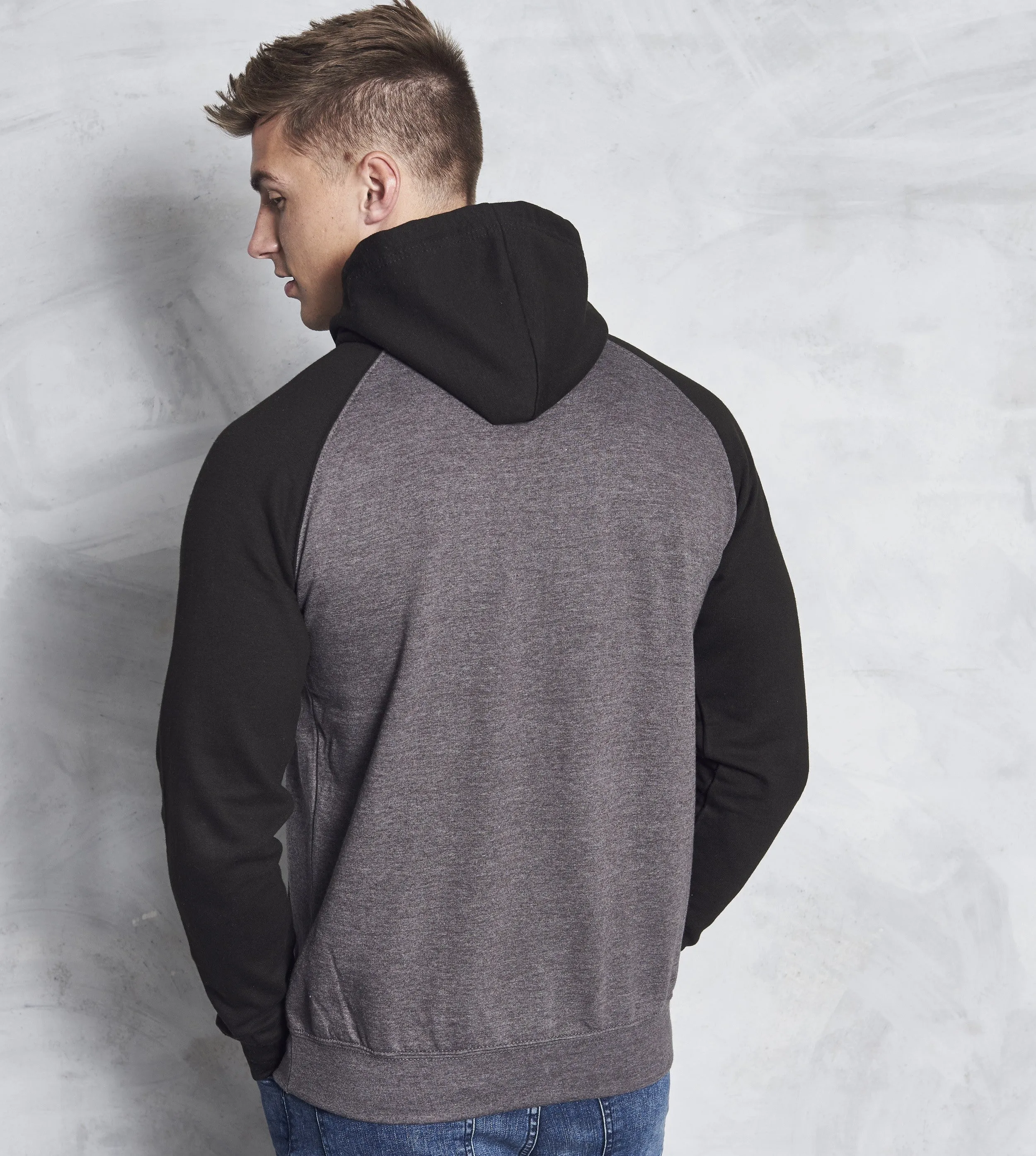 Baseball Hoodie | HEATHER GREY/JET BLACK