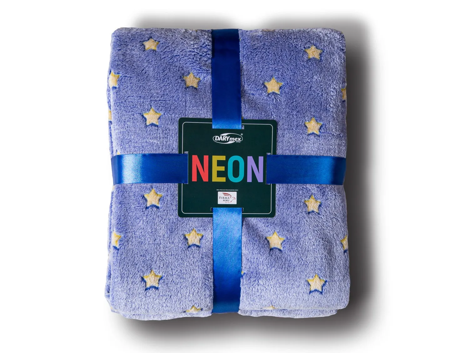 Blanket NEON/STARS/blue gold