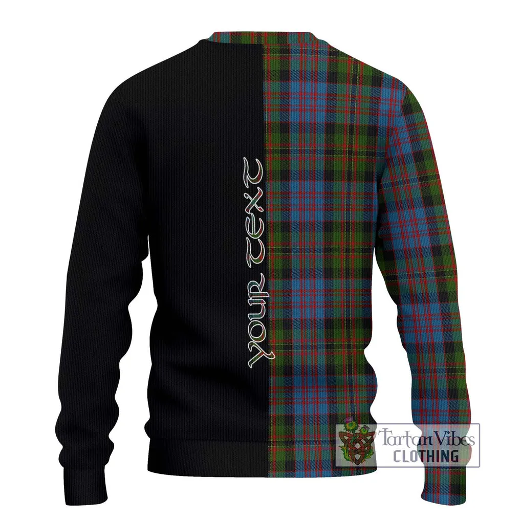 Bowie Tartan Ugly Sweater with Family Crest and Half Of Me Style