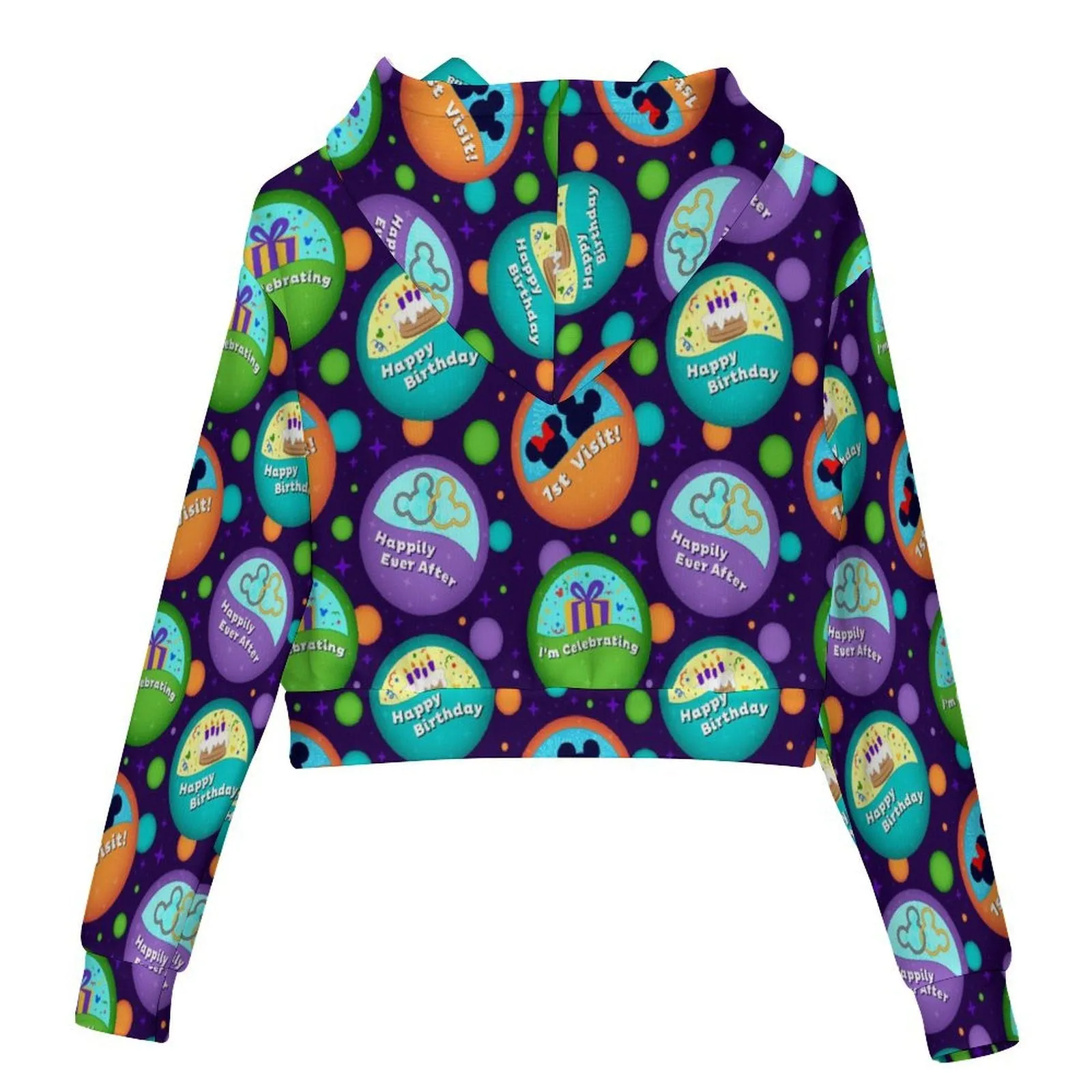 Button Collector Women's Cropped Hoodie