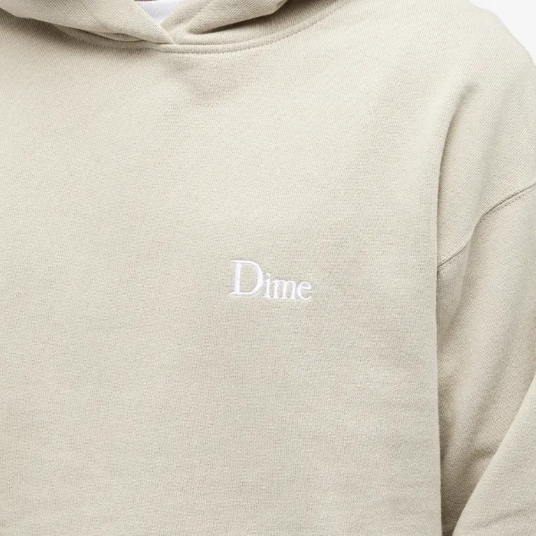 Dime Classic Small Logo Hoodie, beige