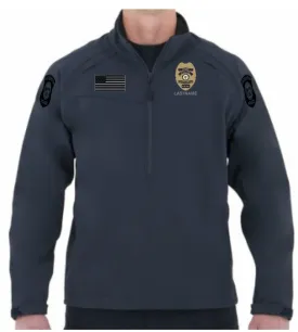 EHPD22- First Tactical Men's Soft Shell 1/2 Zip Midnight Navy