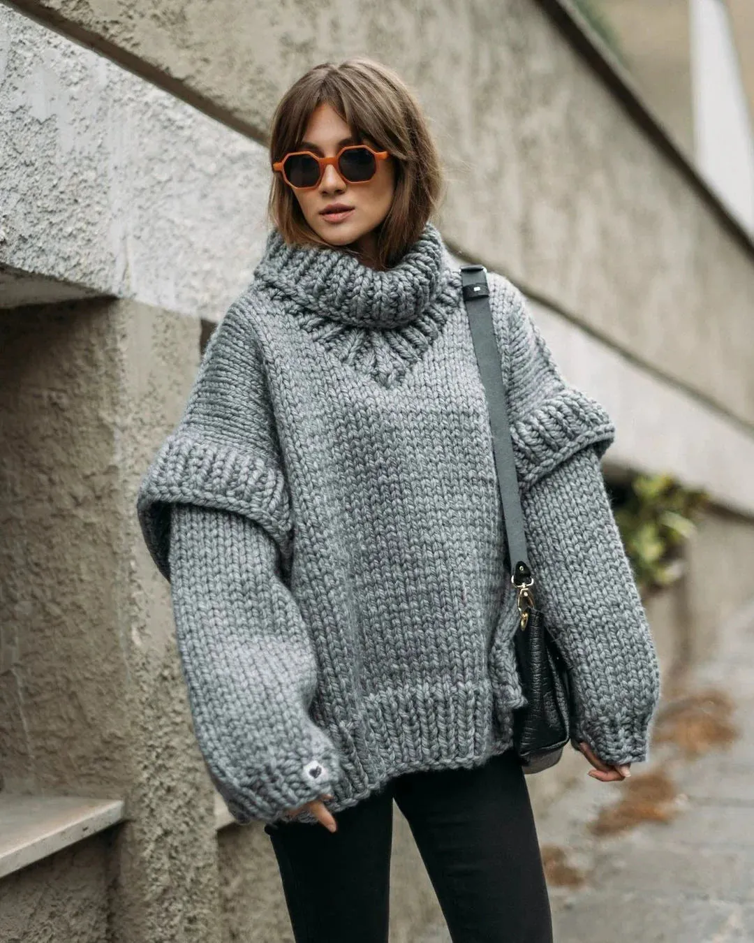 Fashionkova Carolla Knitted Oversize Sweater