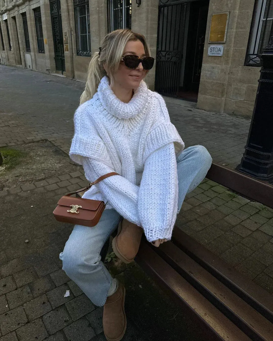 Fashionkova Carolla Knitted Oversize Sweater