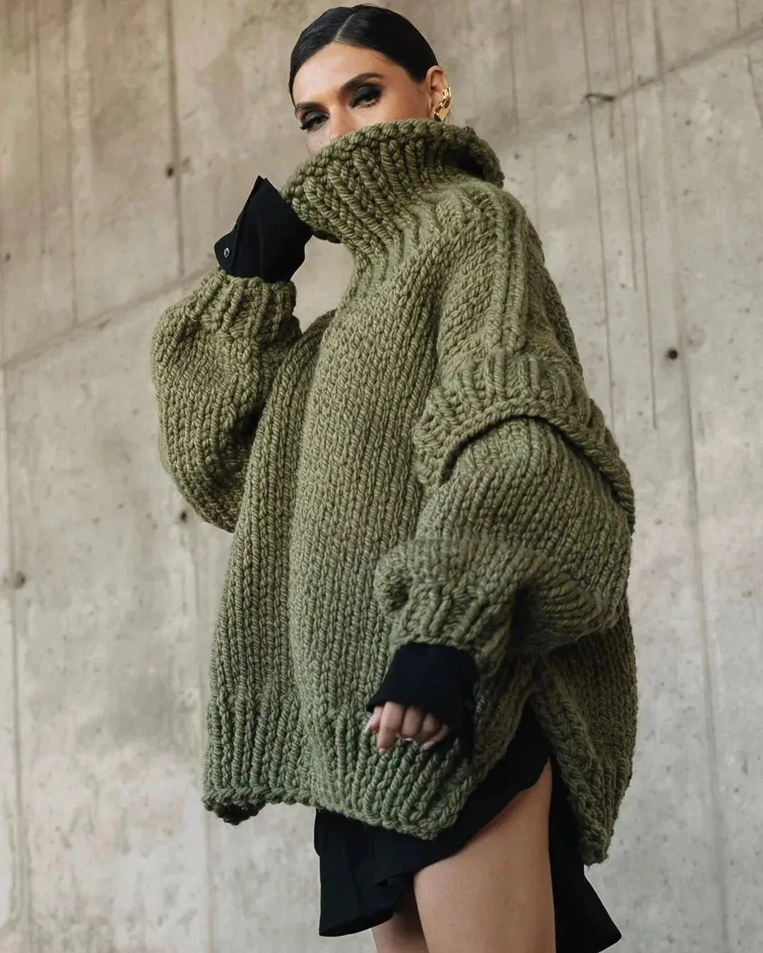 Fashionkova Carolla Knitted Oversize Sweater