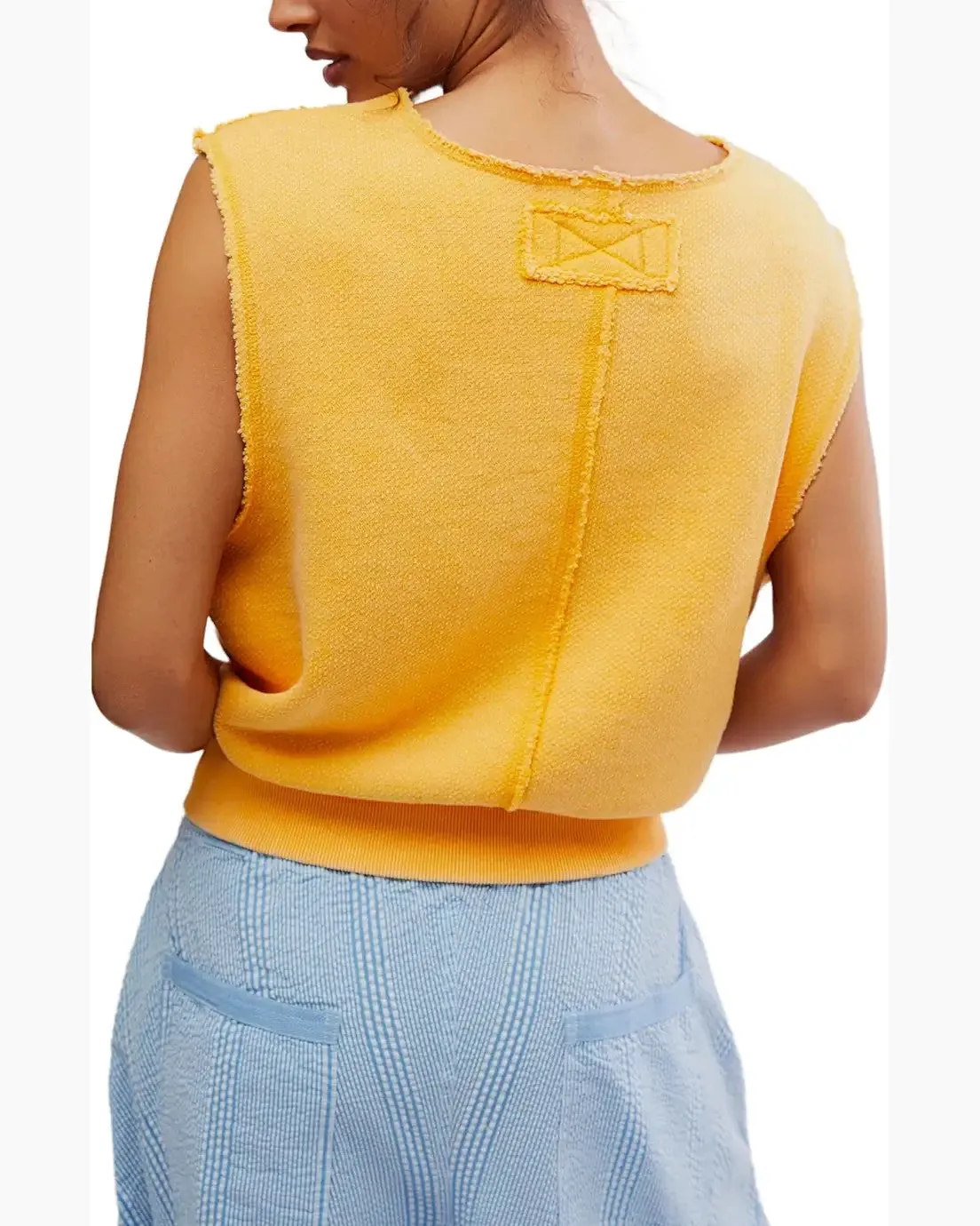 Free People So Easy Muscle Top in California Poppy