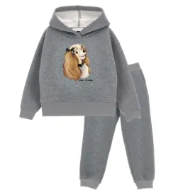 Girls Grey Lady & The Tramp Tracksuit