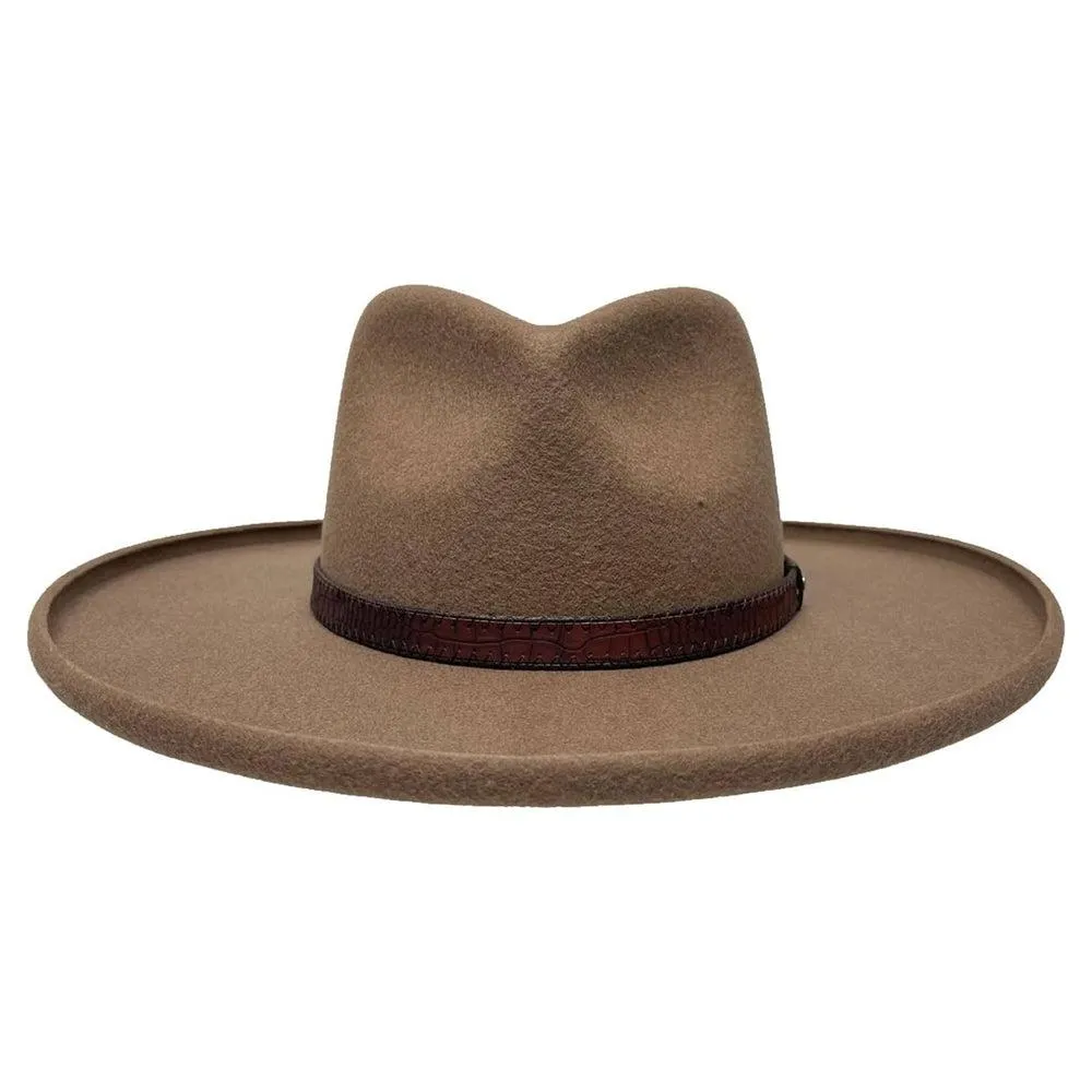 Hudson | Mens Pencil Rim Felt Fedora Hat