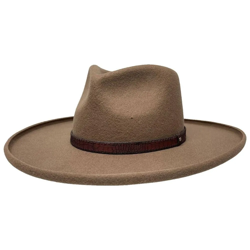 Hudson | Mens Pencil Rim Felt Fedora Hat