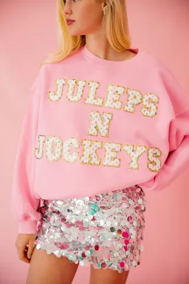 JULEPS N JOCKEYS PINK PULLOVER