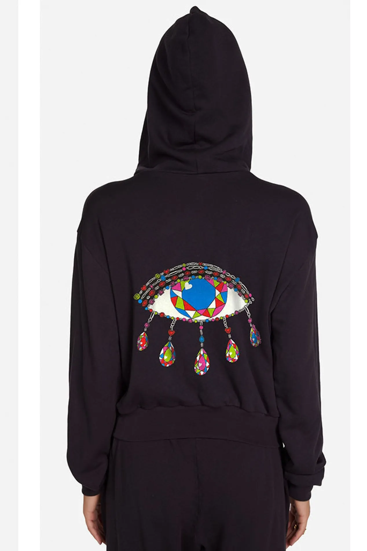 Lauren Moshi Lachelle Diamond Evil Eye Hoodie