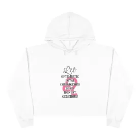 Leo Characteristics Crop Hoodie