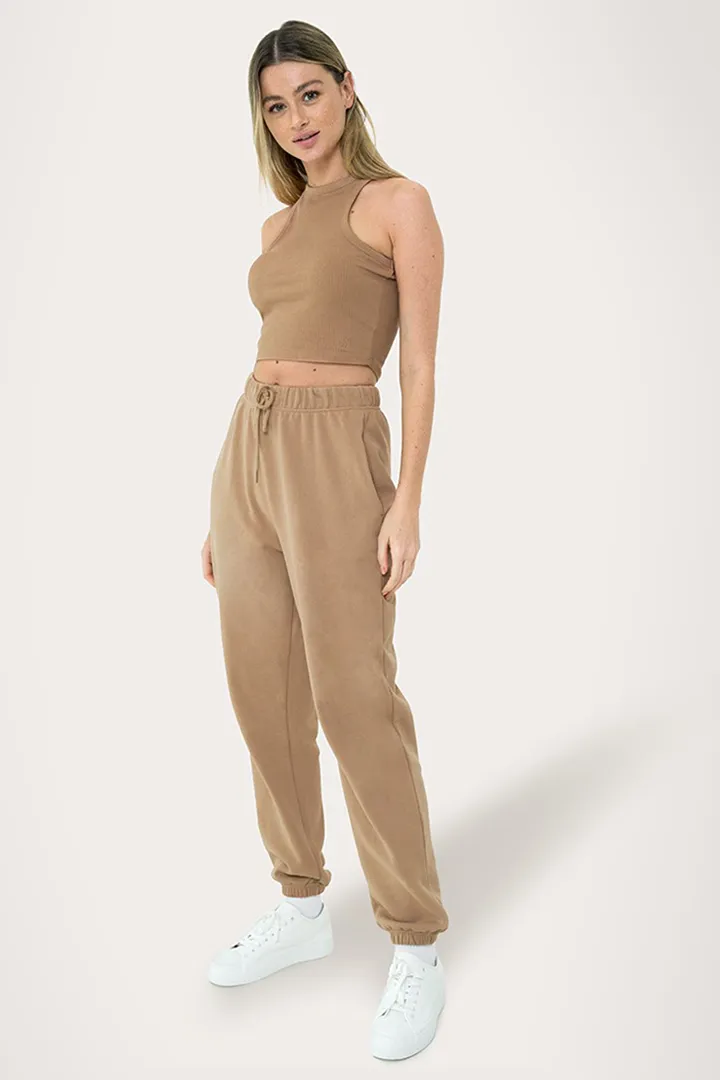 LIFE LOUNGE OVERSIZED JOGGER - CARAMEL