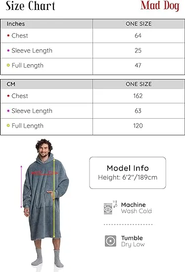 Men's Jeans Ultimate Sherpa Blanket Hoodie - The Epitome of Cozy Loungewear