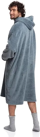 Men's Jeans Ultimate Sherpa Blanket Hoodie - The Epitome of Cozy Loungewear