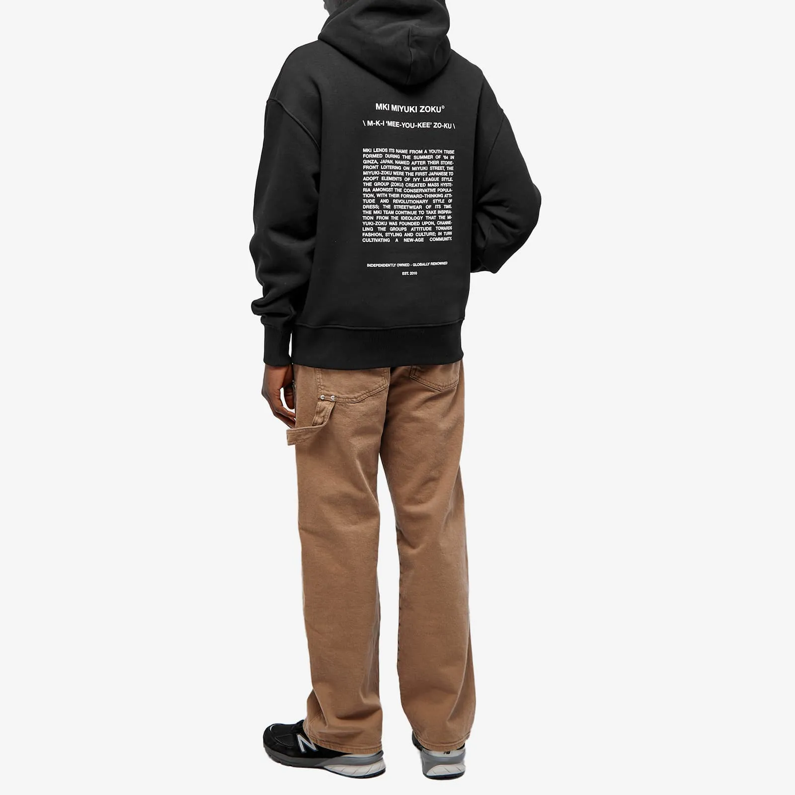 Mki Phonetic hoodie, black