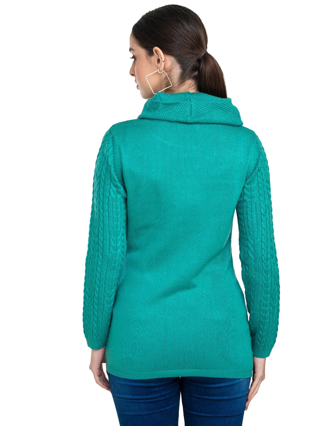 Moda Elementi Knitted sweaters pullover styles Green