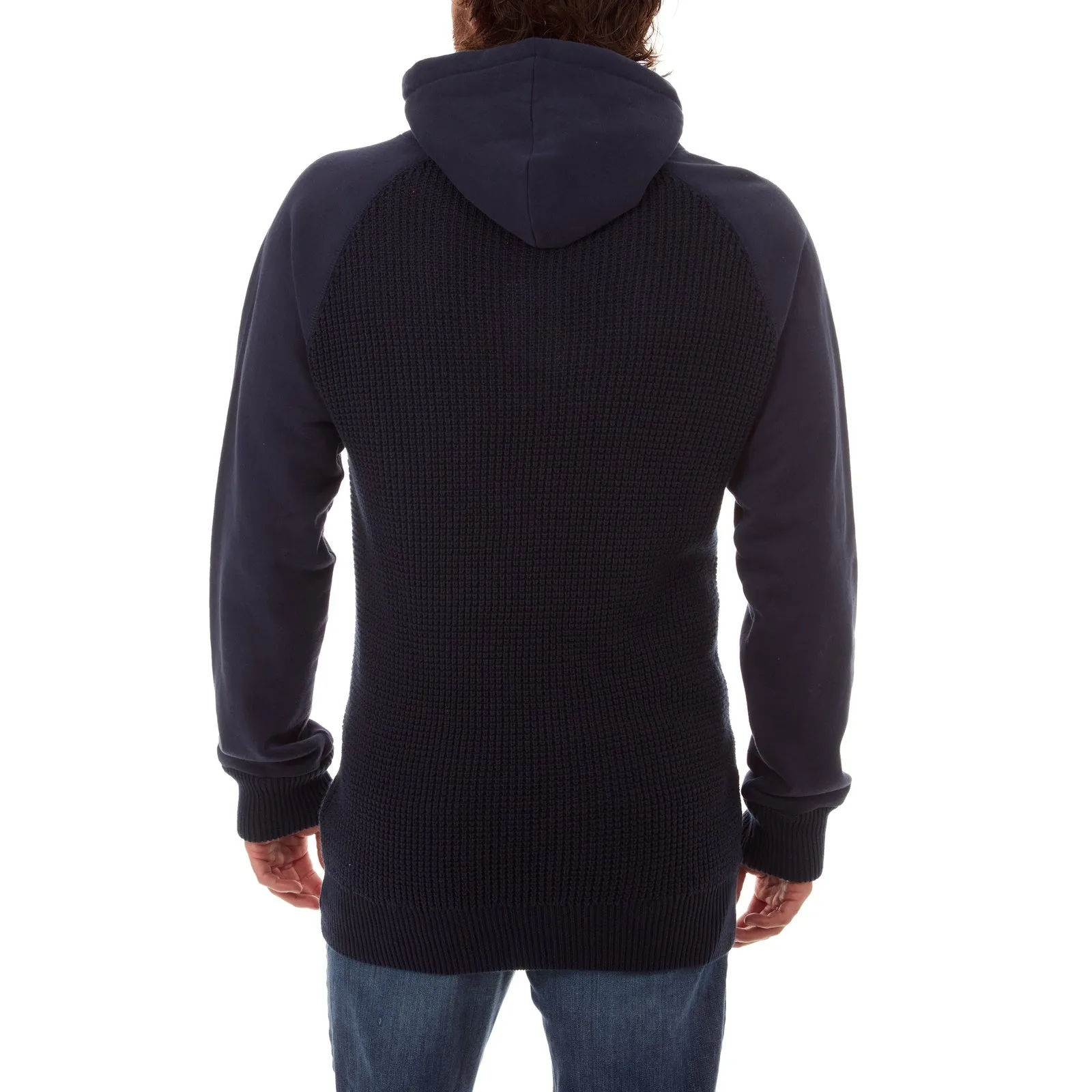 Navy Brian Raglan Sweater Hoodie