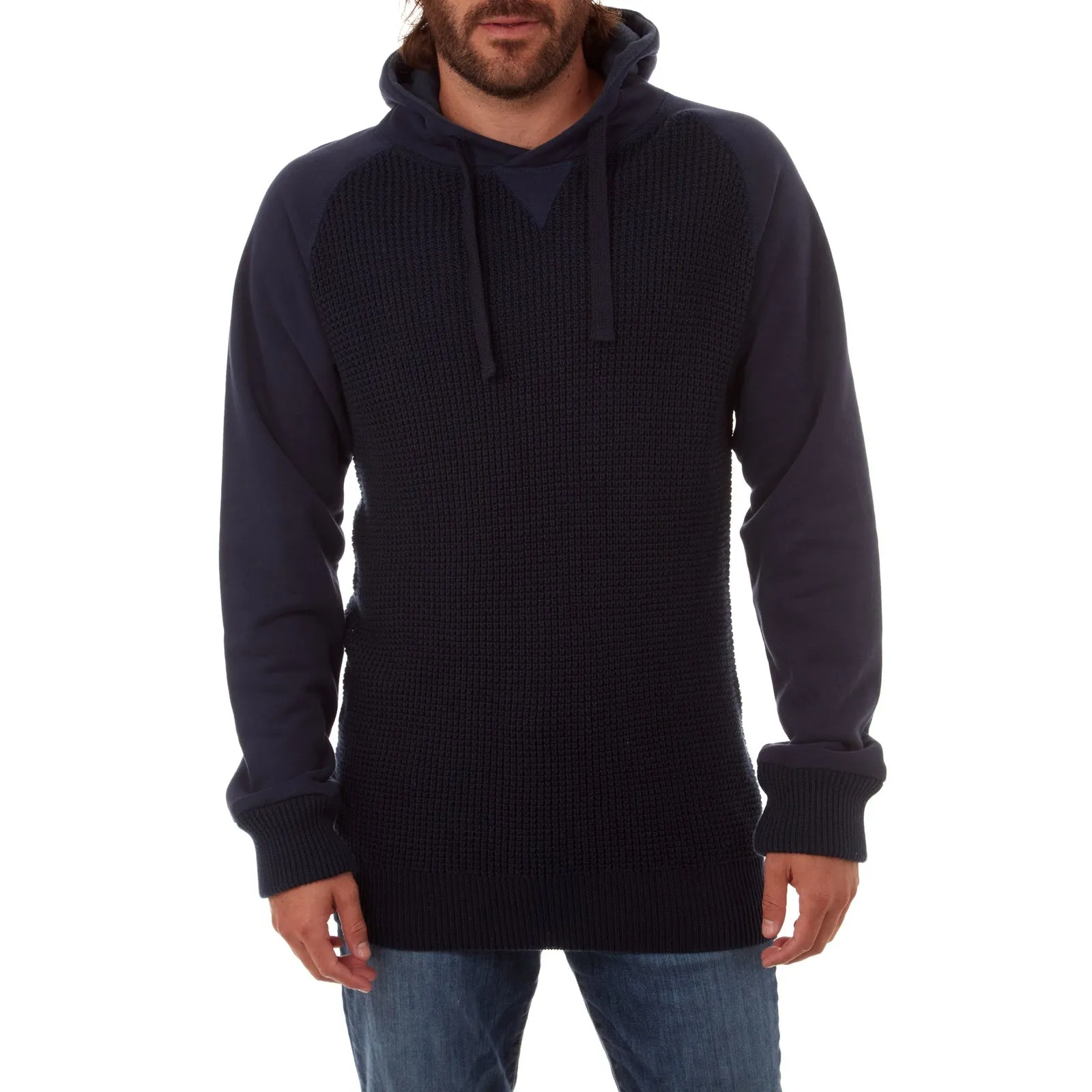 Navy Brian Raglan Sweater Hoodie