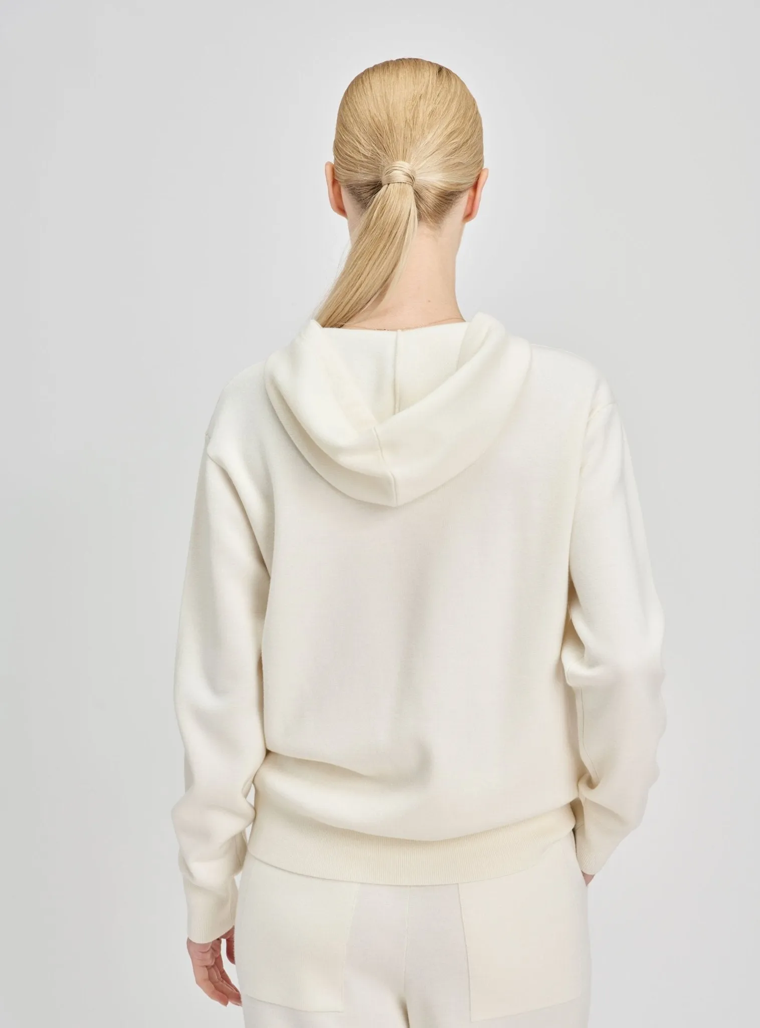 NELLO wool hoodie sweatshirt (Milk)