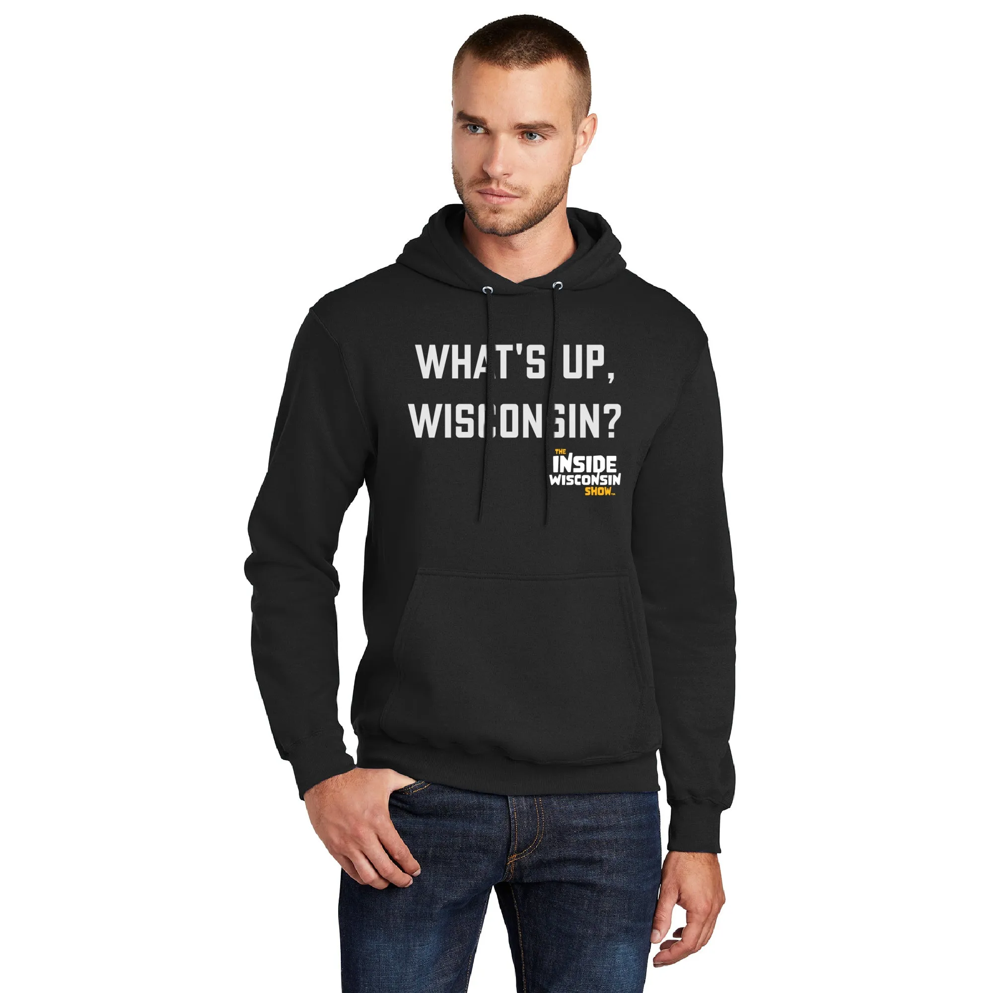 "What's up, Wisconsin?" Hoodie Sweatshirt