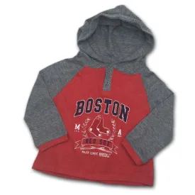 Red Sox Toddler Color Blocked Two Button Hoodie (2T-4T)