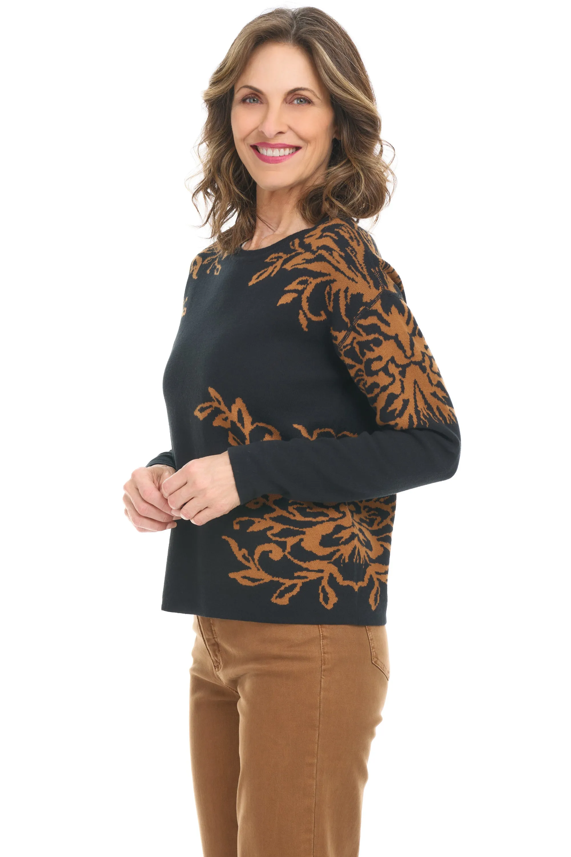 Reversible Toasted Walnut Sweater