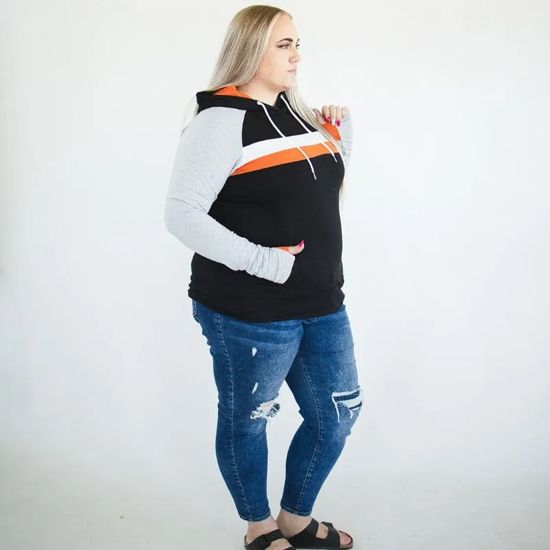 Ridgevue Striped Pullover Women's Hoodie