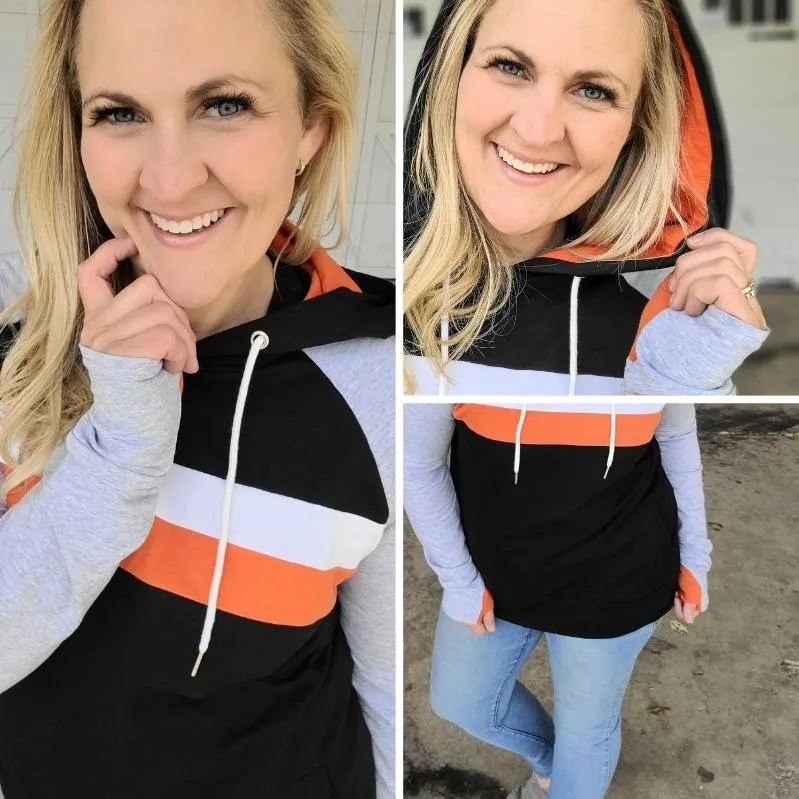 Ridgevue Striped Pullover Women's Hoodie