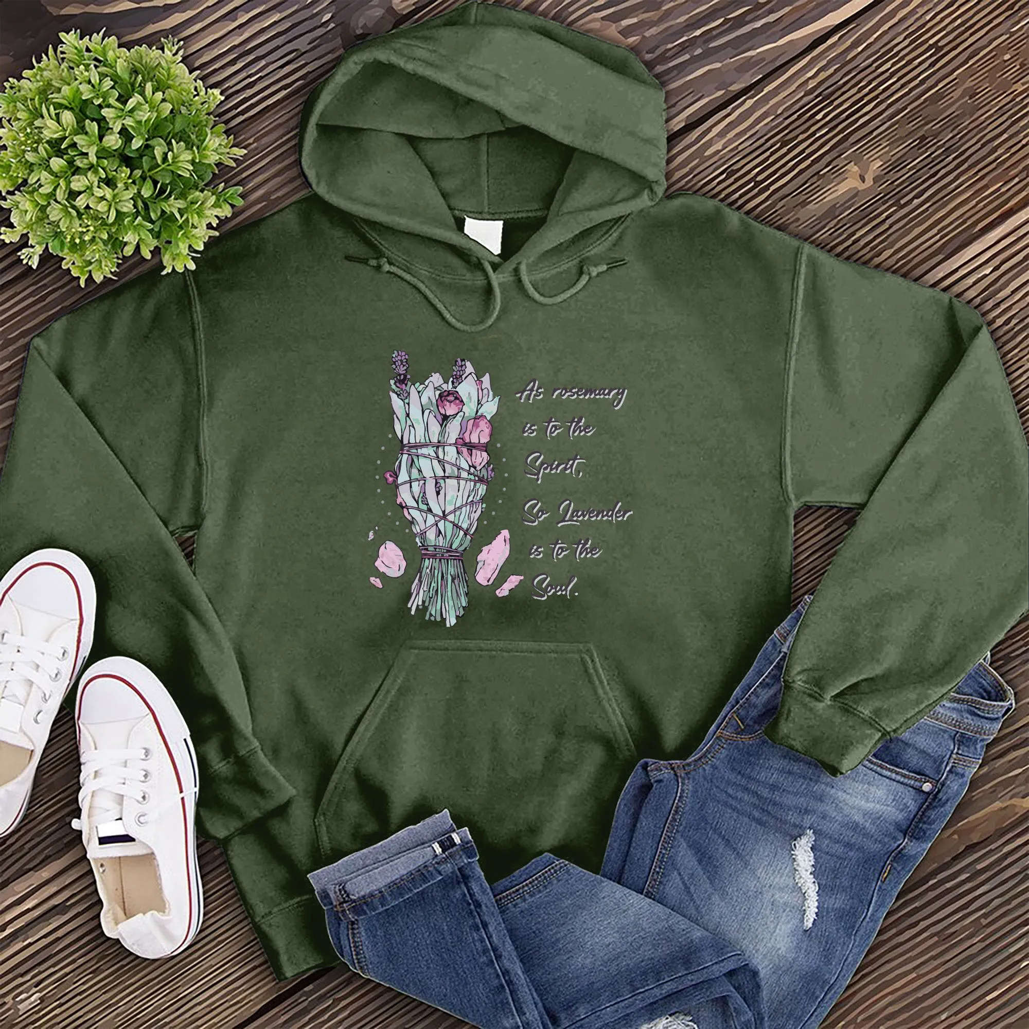 Rosemary Lavender Spirit and Soul Hoodie