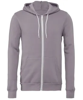 Storm - Unisex polycotton fleece full-zip hoodie