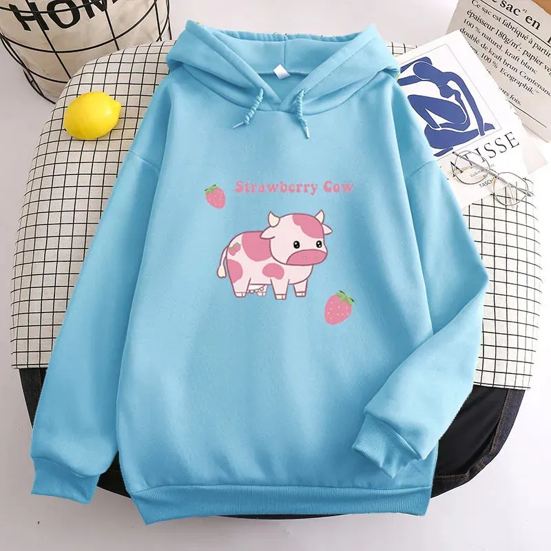 Strawberry Cow Hoodie