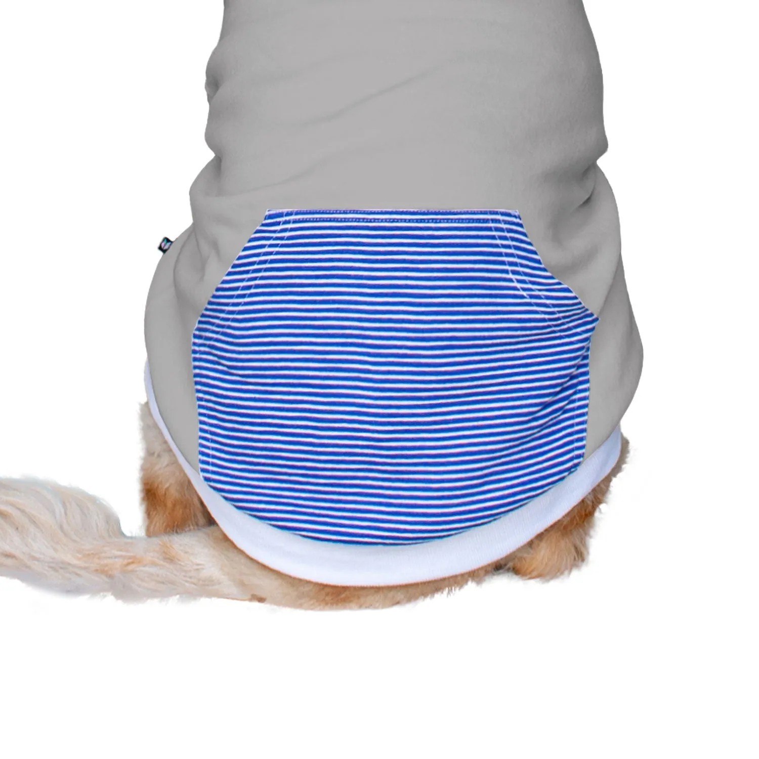 Striped Kangaroo Pocket Jumper Hoodie for Dogs