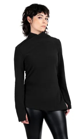 Swirl Collar Microfleece Tunic