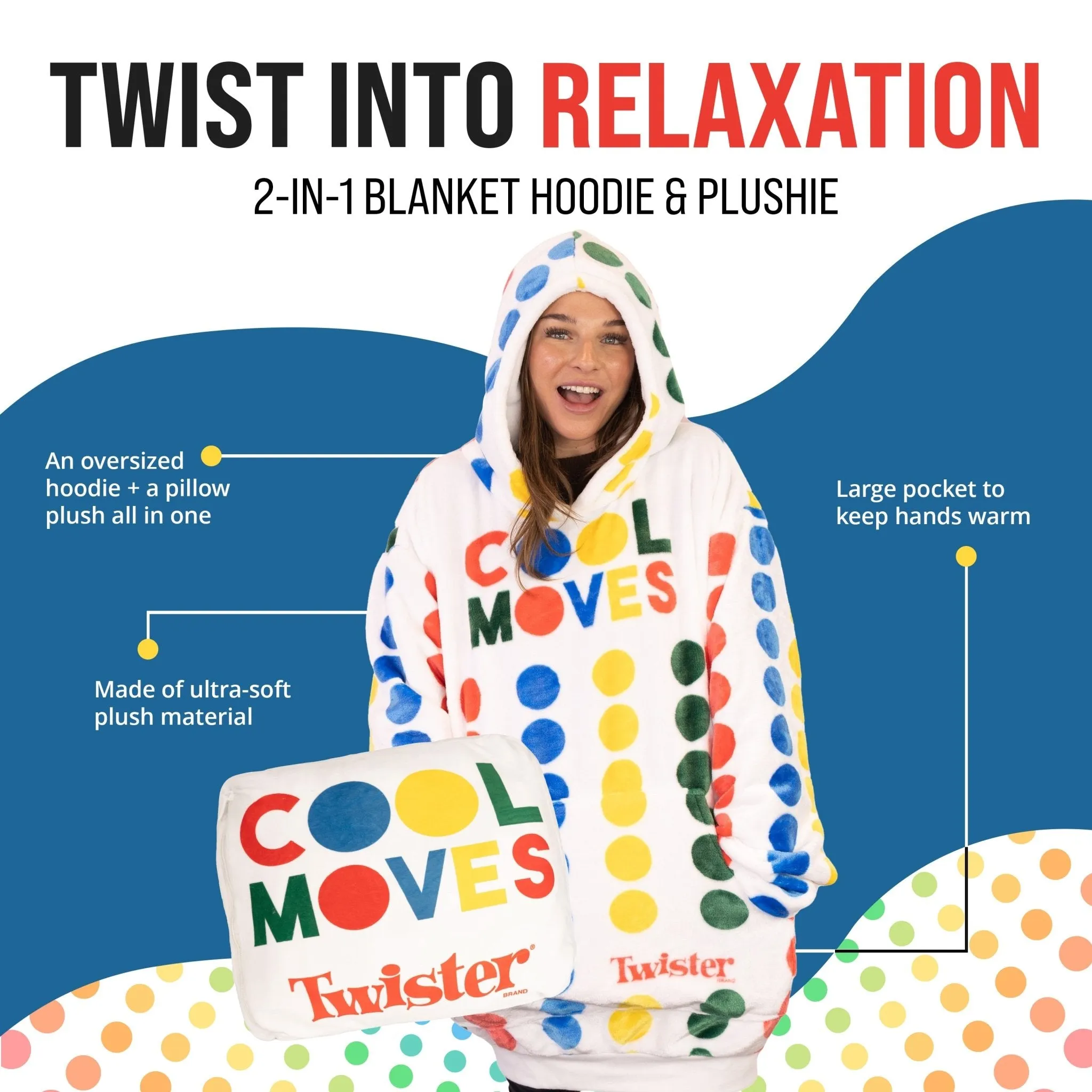 Twister Snugible | Blanket Hoodie & Pillow