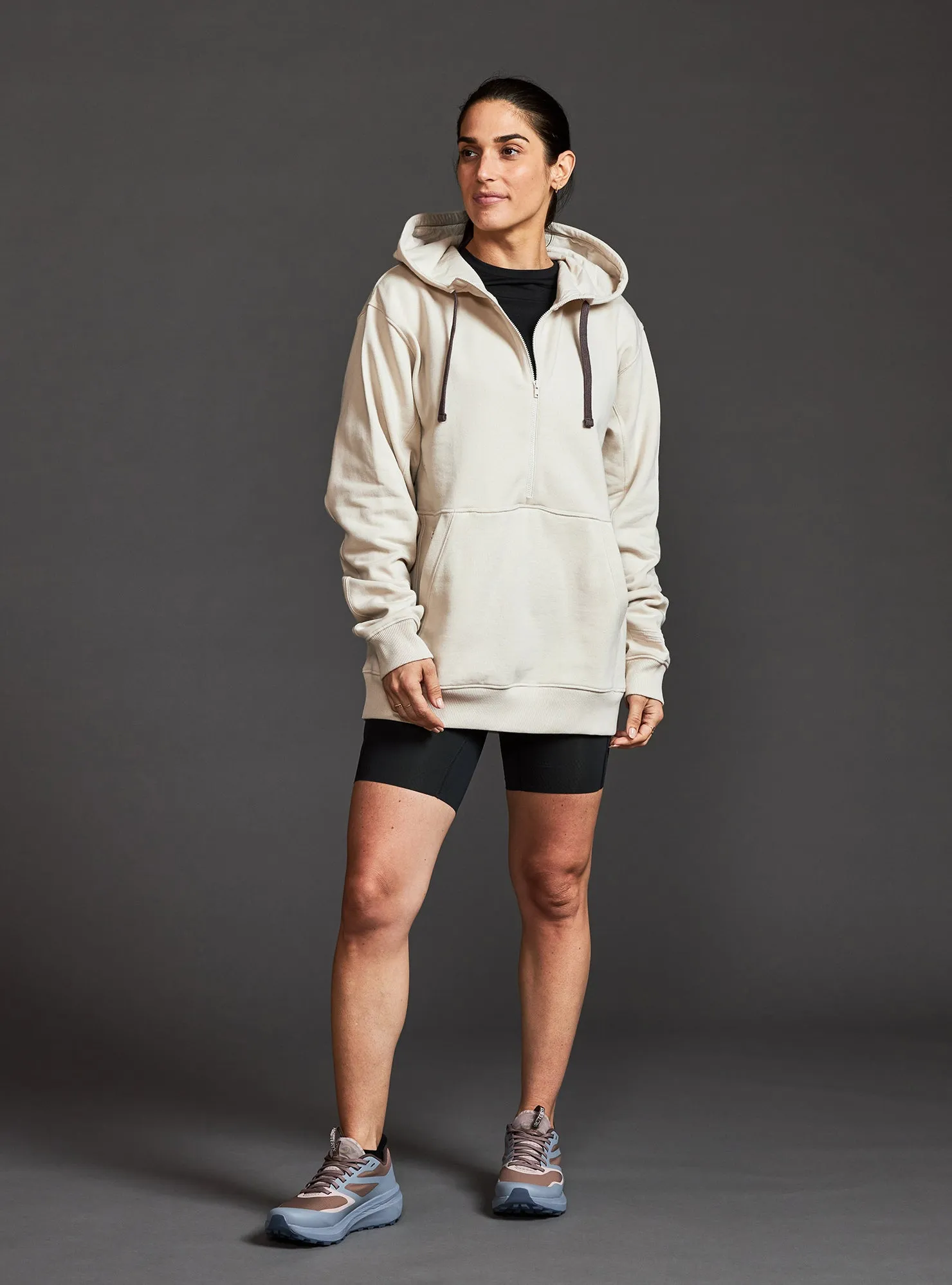 Unisex Runaround Half-Zip Hoodie