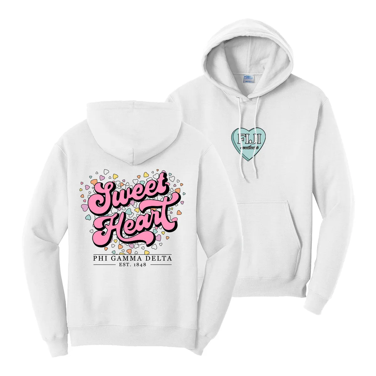 White Sweetheart Hoodie